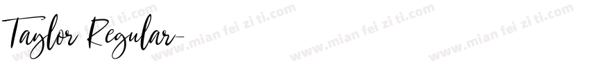 Taylor Regular字体转换